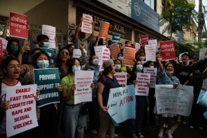 Justice for Sushmita Regmi demanded by the protesters