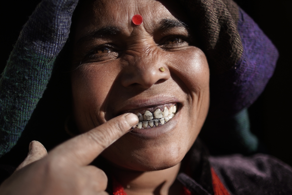 Tara Pariyar, 40, an apple farmer in Jumla (Image: Skanda Gautam/WFP)