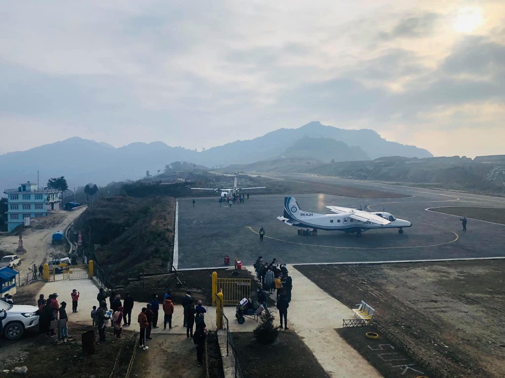 Suketar airport resumes flights after 3 months